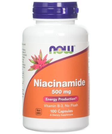 Now Foods Niacinamide 500 mg 100 Capsules
