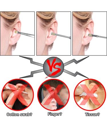 Ear Wax Remover 8 Pcs Earwax Removal Kit Reusable Stainless Steel Ear Cleaning Tool Set with Storage Box for Kids and Adults - Buy Online on GoSupps.com