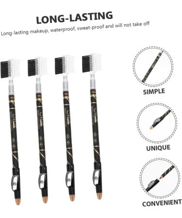 Didiseaon 32 Pcs Two-in-one Eyebrow Pencil Pull Line Eyebrow Pencils Drawing Woman 2 in 1 Wooden Eyebrow Comb - Buy Online on GoSupps.com