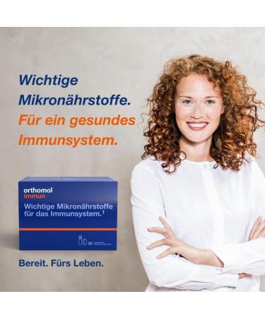 Orthomol Immune - Micronutrients for Immune Support with Vitamin C D & Zinc - 30 Daily Portions Tablets & Drink Mix - Buy Online on GoSupps.com