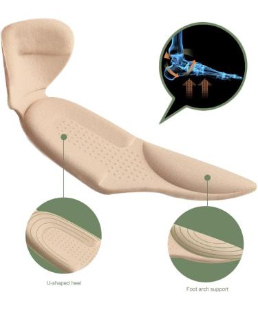 SOUMIT Comfortable Insoles for High Heels - 2 Pairs with Heel Protection & Extra Strong Support - Black & Beige Foot Care - Buy Online on GoSupps.com