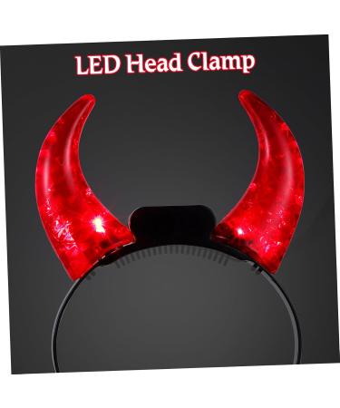 Didiseaon Red Led Devil Horn Headband Novelty Devil Horns Hairband Flashing Demon Hair Hoop Luminous Ox Horns Devil Costume for Halloween Fancy Dress Cosplay - Buy Online on GoSupps.com