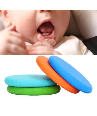 4PC Infant Tooth Toys - Soothing Silicone Chewing Rings for Gums | Sensory Caustle Bright Colors - Baby Teething Relief - Buy Online on GoSupps.com