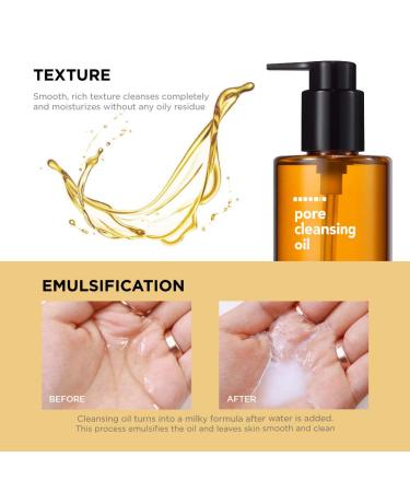 Hanskin AHA Pore Cleansing Oil 10.14 oz - Exfoliating Makeup Remover and Facial Cleanser for Soft, Moisturized Skin - Buy Online on GoSupps.com