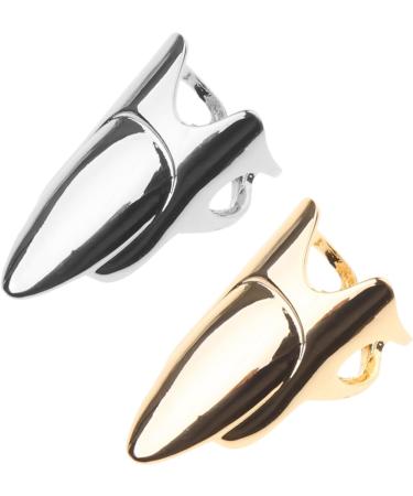 BLULILY Adjustable Finger Nail Art Finger Rings Women Girl Gifts Jewelry Nail Rings Adjustable Fingertip Rings Alloy Material Gold - Buy Online on GoSupps.com