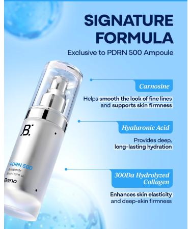 Bano PDRN Skin Care Set - PDRN Firming Cream & Serum Set with Hyaluronic Acid & Peptides | Collagen Cream with Bakuchiol | Face Moisturizer for Sensitive Skin | Korean Skin Care | Fragrance-Free - Buy Online on GoSupps.com