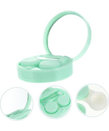Buy Gleavi Transparent Container and Glasses Frames Set - Portable Travel Organizer Box - Small Green Plastic Storage (7.5x7.5x2.8cm) - International Shipping Available - Buy Online on GoSupps.com