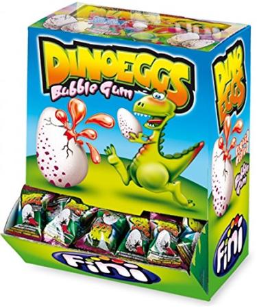 Fini Boom Dino Egg BBG 200 pcs. pack (chewing gum with liquid strawberry filling in dino egg shape)