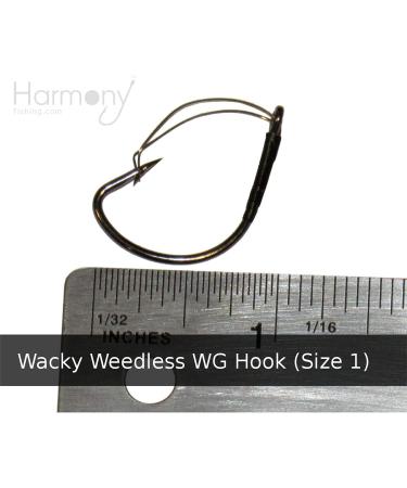 Harmony Fishing Razor Series Wacky Weedless WG Hooks Size 1 (10 Pack) - Buy Online on GoSupps.com