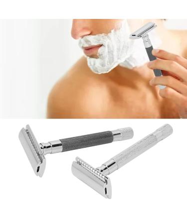 NSXAYIWE Dual Purpose Razor - Double Cutting Safety Razor for Men | Old-Fashioned Manual Iron Razor | Zinc Alloy Quality - Buy Online on GoSupps.com
