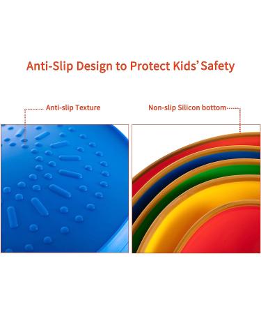 BEJOY Balance Stepping Stones for Kids - 5 Pcs Portable Blocks with Non-Slip Rubber Grips - Indoor & Outdoor Toy - Buy Online on GoSupps.com