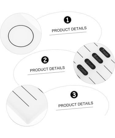 minkissy 1pc Eyelash Spacer Eyelash Gasket Glass Eye Lash Stand Eyelash Crystal Pallet Grafting Pad Lash Grafting Plate Tool Lash Trays Lash Grafting Gasket Acrylic Auxiliary White Epoxy - Buy Online on GoSupps.com