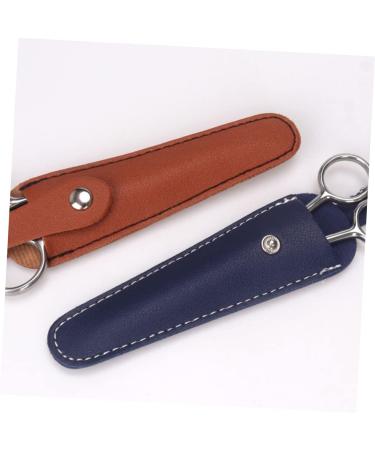 4-Part Shear Set - Black Scissors Tool with Leather Protection & Storage Cover | PU Sheath for Kids - 15x4.3cm - Buy Online on GoSupps.com