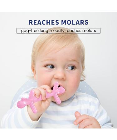 Kalovin Silicone Baby Teething Toy - Sensory Toy for Babies - Pink - Ideal Gift for Baby Girls and Boys - Buy Online on GoSupps.com