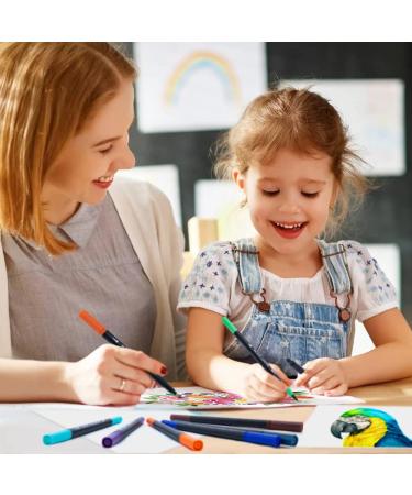 Dual Tip Brush Marker Set - 36 Vibrant Colors for Adult Coloring and Hand Lettering - Buy Online on GoSupps.com