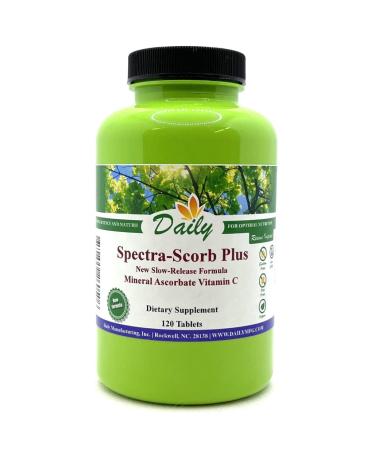 Daily Manufacturing Spectra-Scorb Plus (Slow-Release Mineral Ascorbate Vitamin C) 120 Slow-Release Tablets