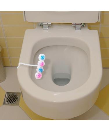 Toilet eners Rim Hanger | Bowl Toilet Deodorizer Rim Hanger | Quick Foaming -Cleaning Ball 4 Balls Included Toilet ener for Bathroom Toilet Care and Flush Cleaning - Buy Online on GoSupps.com