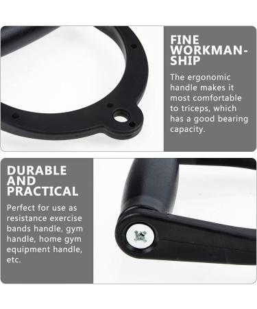 POPETPOP 4 Pcs Sports Handle Convenient Workout Handle Exercise Resistance Bands Cable Attachment Silicon Cable Machine Exercise Supply Metal Cable Instrument Replaceable Plastic Fitness Blackx3pcs 18x16cmx3pcs - Buy Online on GoSupps.com