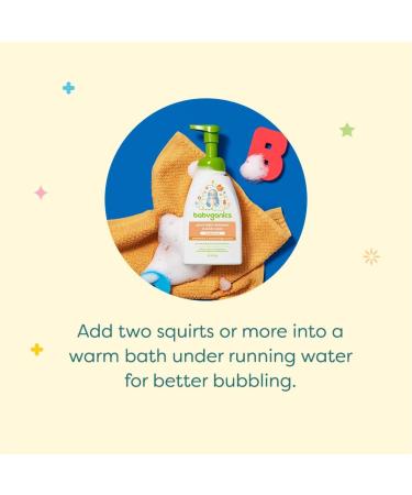 Babyganics Orange Blossom Baby Shampoo + Body Wash Pump | Non-Allergenic & Tear-Free | 16 Fl Oz (Pack of 3) - Buy Online on GoSupps.com