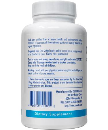 | Ozonated Organic Olive Oil Softgels | 1000 mg | Count Two Month Supply - Buy Online on GoSupps.com