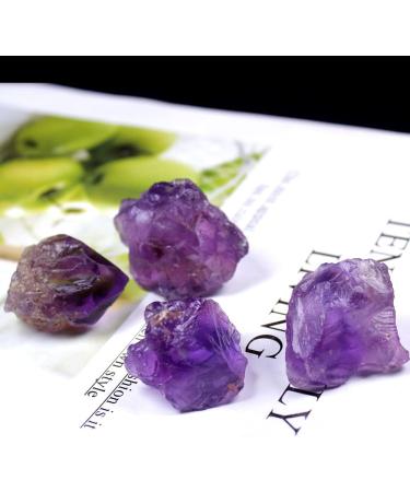 1 Pcs Natural Raw Amethyst Quartz Crystal Rough Stone Specimen Crystal Love Natural Stones and Minerals Fish Tank Full of Texture (Size : 30-40g) - Buy Online on GoSupps.com