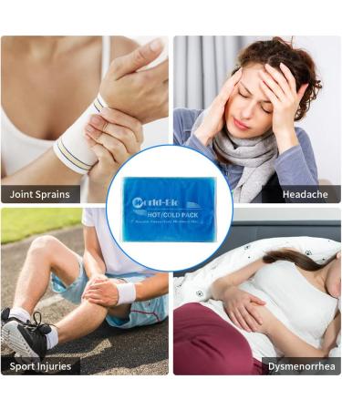 Extra Large Reusable Gel Ice Pack for Injuries - Hot & Cold Compress for Shoulder, Knee, Back, and Neck - Flexible Ice Pack for Pain Relief - 1 Pack, 8.3 x 12.4 - Buy Online on GoSupps.com