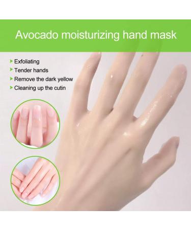 7PC Avocado Hand Moisturizing Gloves | Anti-Dry Hand Care & Skin Renewal Mask | Nourishing Skin-Friendly Treatment for Aging & Cracked Hands - Buy Online on GoSupps.com