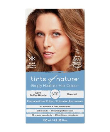 Tints of Nature Permanent Hair Dye, Nourishes Hair & Covers Greys, 1 x 130ml - 6TF Dark Toffee Blonde Single Dark Toffee Blonde (6TF)