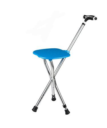 Walking Stick with Seat Folding Can Withstand 300 pounds of Travel Crutches with LED Lights Adjustable Height Suitable for The Elderly and Young People HGCHH Smooth Sailing