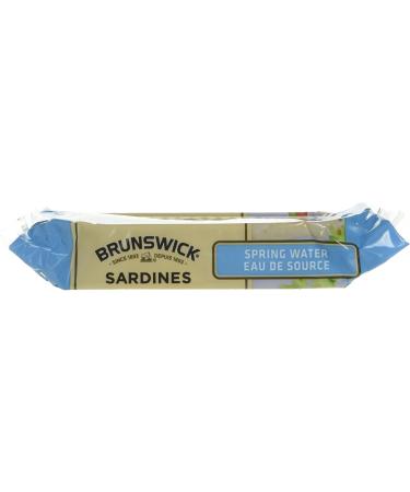 Brunswick Sardines In Spring Water - 106g 18 Count - Canned Sardines 17g Of Protein Per 84g Serving Drained & Sardine Fillets Seafood Snacks Golden Smoked 92g 18 Count - Canned Sardines Canned Sardines + Canned Sardines - Buy Online on GoSupps.com