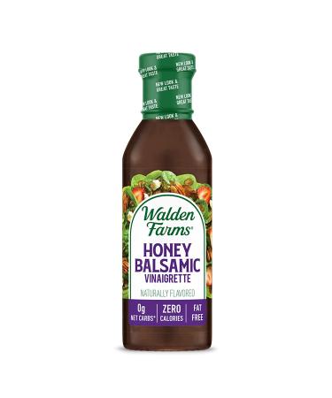 Walden Farms Honey Balsamic Vinaigrette Dressing 12 oz - Sugar Free, 0g Net Carbs - Sweet and Tangy Salad Topping - 2 Pack 12 Fl Oz - Buy Online on GoSupps.com