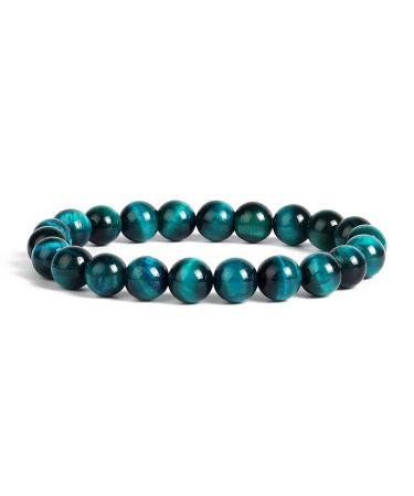 Original Tiger Eye Bracelets Men Energy Natural Stone Bead Bracelets Women Quartz Agates Feng Shui Wealth Jewelry Pulseras 3 8mmBeads19cm 3 8mmBeads19cm