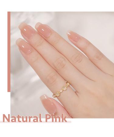 GAOY Sheer Nude Gel Nail Polish 16ml Jelly Natural Pink Translucent Color 1301 - UV Light Cure for Nail Art DIY Manicure and Pedicure at Home - Buy Online on GoSupps.com