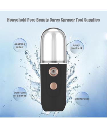dijiusidy USB Rechargeable Humidifiers Diffuser Facial Plastic Water Mist Sprayer Nebulizer Moisturizing Handheld Skin Care Beauty Black - Buy Online on GoSupps.com