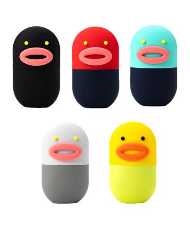 Facial Ice Mold - Silicone Ice Face Roller | Convenient Usage Ice Cube Roller | Versatile Enhancer Cold Face Ice Roller | Long Lasting Duck Ice Mold for Eye Puffiness Brighten & Tighten Skin