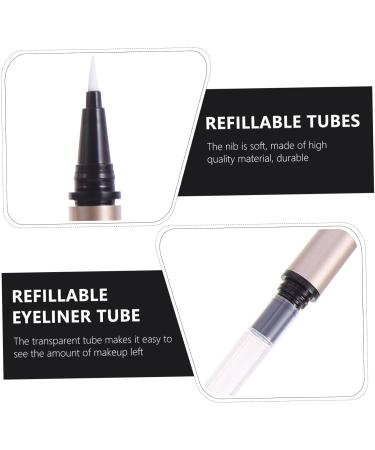 MUSISALY 5pcs Eyeliner Empty Pipe Delineador Mini Lip Gloss Tubes Tweezer Cosmetic Bottle Gel Plastic Golden - Buy Online on GoSupps.com