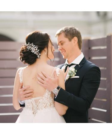 Hair Comb Pearl Bridal Hair Piece Hair Accessories for Women and Girls (Gold) - Buy Online on GoSupps.com