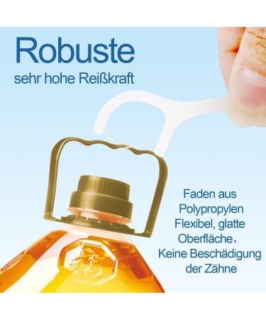 Kwokwei 300 pcs Dental Floss Sticks - Interdental Flossers with Handle for Family & Travel - Disposable Tooth Cleaner for Effective Dental Care - Buy Online on GoSupps.com