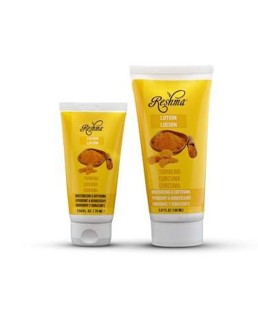 Reshma Beauty Travel Size Turmeric Lotion | Moisturizing Face & Body Lotion | Normal to Dry Skin | Turmeric Infused TSA Approved Cruelty Free | Daily Use - Buy Online on GoSupps.com