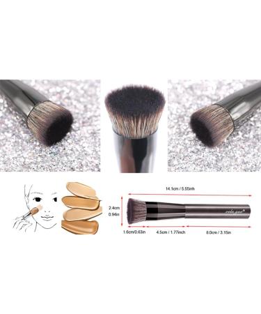 Vela.Yue Liquid Foundation Makeup Brush Perfecting Face Cream Crease Blending Buffing Make Up Applicator Concave Shape - Buy Online on GoSupps.com