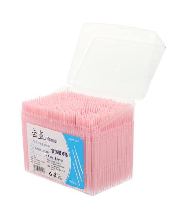 Toothpicks for Teeth 1000Pcs - Double-Head Toothpicks Interdental Oral Care (Random Color)