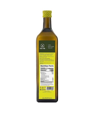 The Mill Extra Virgin Olive Oil 1L - Cold Pressed, 100% Natural - 3 Star Taste Award 2021 - Ideal for Salads & Meals - Max. Acidity 0.8% - Vegan-Friendly - Buy Online on GoSupps.com