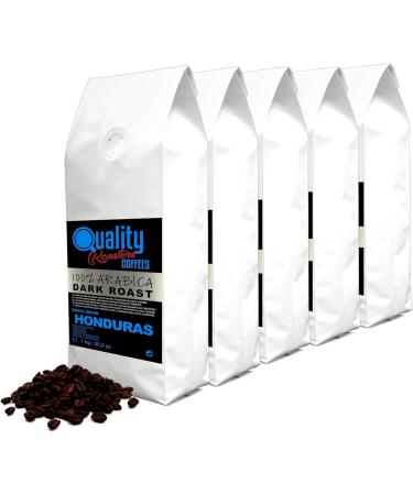 Quality Roasters Coffees. Natural Coffee Beans. Dark Roast. 100% Arabica. Single Origin Honduras. Hand Roasted. Dark Roast. (5 Kg)