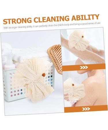 FOMIYES 4pcs Ramie Loofah Cleaning Sponges - Exfoliating Bath & Shower Scrubber Accessories for Household Use - Buy Online on GoSupps.com