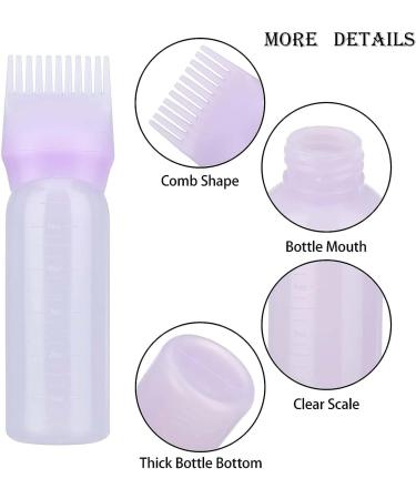 FCSNJH 160ml Hair Oil Applicator Bottle Multi-Color Scalp & Hair Oil Application Tool for Perfect Hair Coloring - Buy Online on GoSupps.com