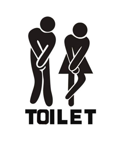 Jiuhong Funny Pictures Toilet Door Wall Home Decoration, Removable Art DIY Door Accessories Vinyl Sticker Mural, Toilet, Bathroom, WC Sign for Bathroom Living Room (L 11.81"*7.87") - Buy Online on GoSupps.com