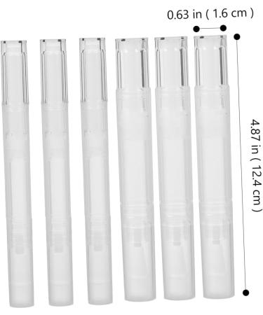 Angoily Lot de 6 Stylos Huile pour Ongles Vides 3 Ml et 5 Ml Transparent Polyvalents pour Cuticules et Vernis Ongles Usage Professionnel et Voyage - Buy Online on GoSupps.com