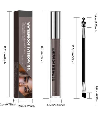  Generisch Tinted eyebrow gel - 6g - Waterproof - Smudge-proof and long-lasting - For home travel everyday wear and parties - Buy Online on GoSupps.com