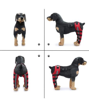 Dog Double Rear Leg Brace Dog Knee Brace Dog Double Rear Leg Brace- ACL Hind Leg Brace with Reflective Seat Belts - Supportive Dog Knee Brace Medium - Buy Online on GoSupps.com