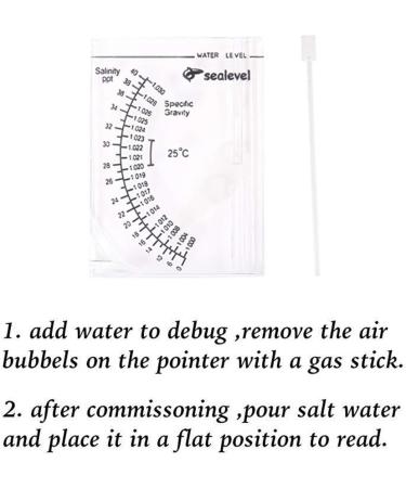 Sytaun Seawater Hydrometer - Aquarium Water Concentration & Salinity Measurement for Aquaculture | International Shipping Available - Buy Online on GoSupps.com